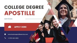 Apostille College Diplomas and transcripts in Massachusetts
